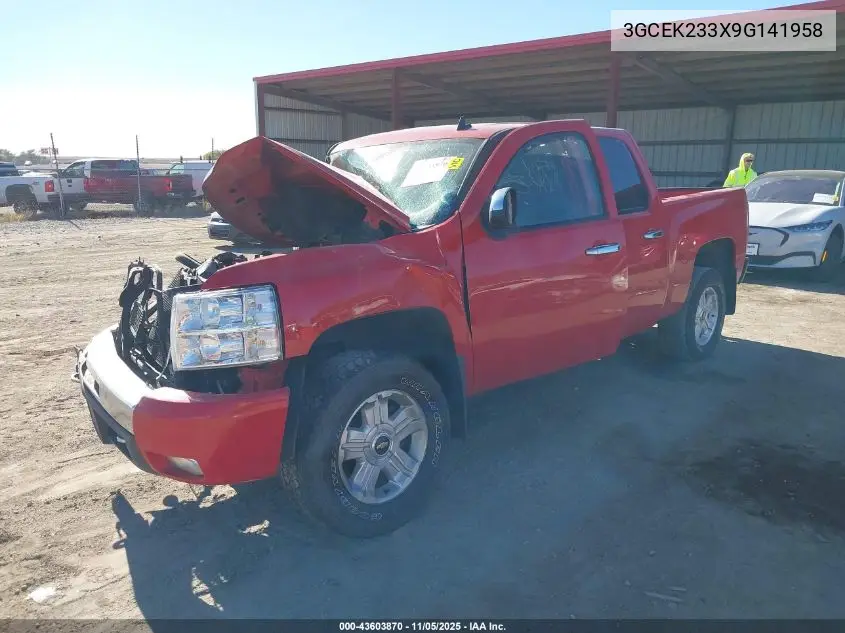 3GCEK233X9G141958 2009 Chevrolet Silverado 1500 Lt