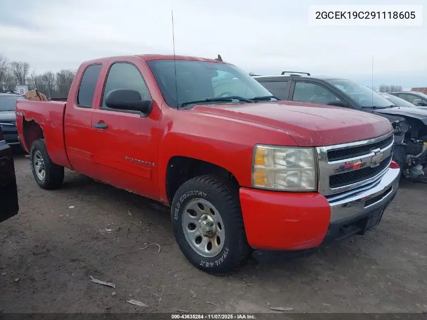 2GCEK19C291118605 2009 Chevrolet Silverado 1500 Ls