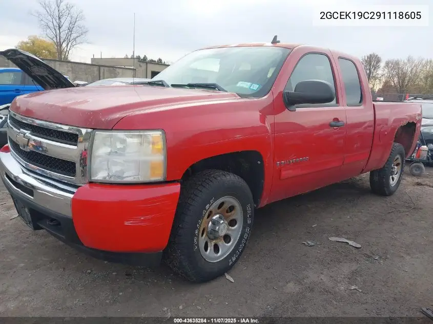 2GCEK19C291118605 2009 Chevrolet Silverado 1500 Ls