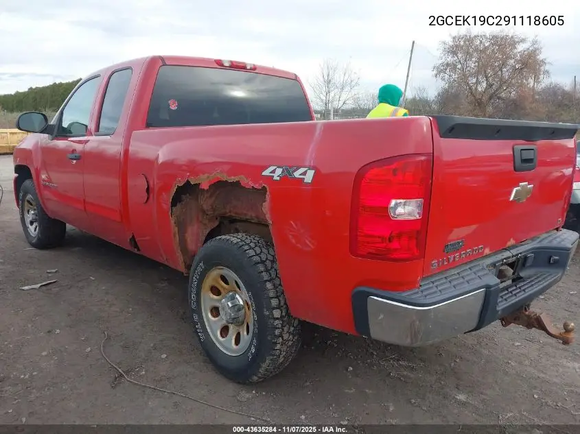 2GCEK19C291118605 2009 Chevrolet Silverado 1500 Ls