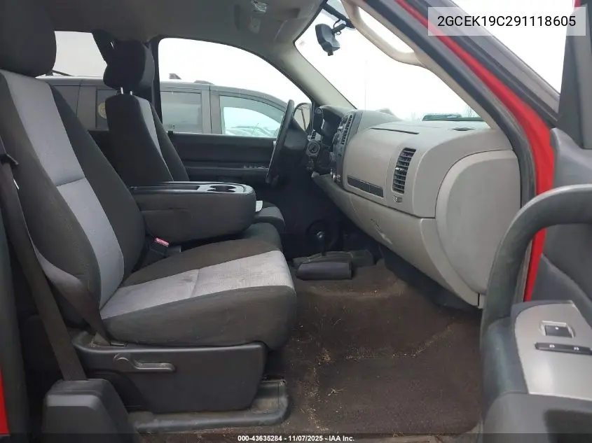 2GCEK19C291118605 2009 Chevrolet Silverado 1500 Ls