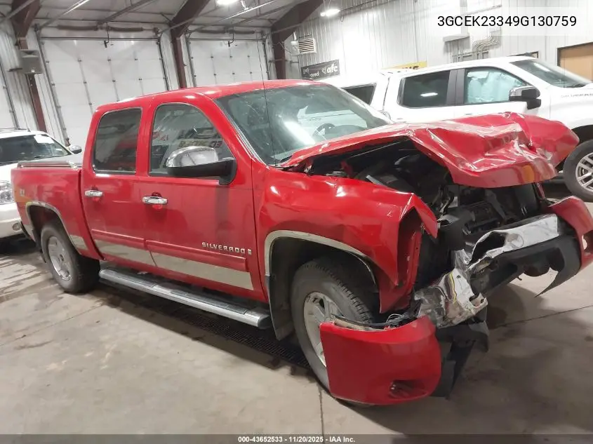 3GCEK23349G130759 2009 Chevrolet Silverado 1500 Lt