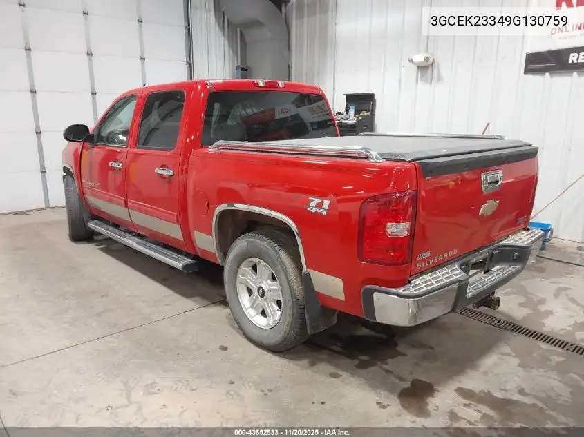 3GCEK23349G130759 2009 Chevrolet Silverado 1500 Lt