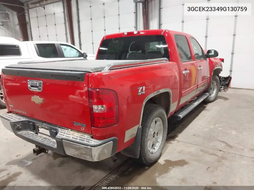 3GCEK23349G130759 2009 Chevrolet Silverado 1500 Lt