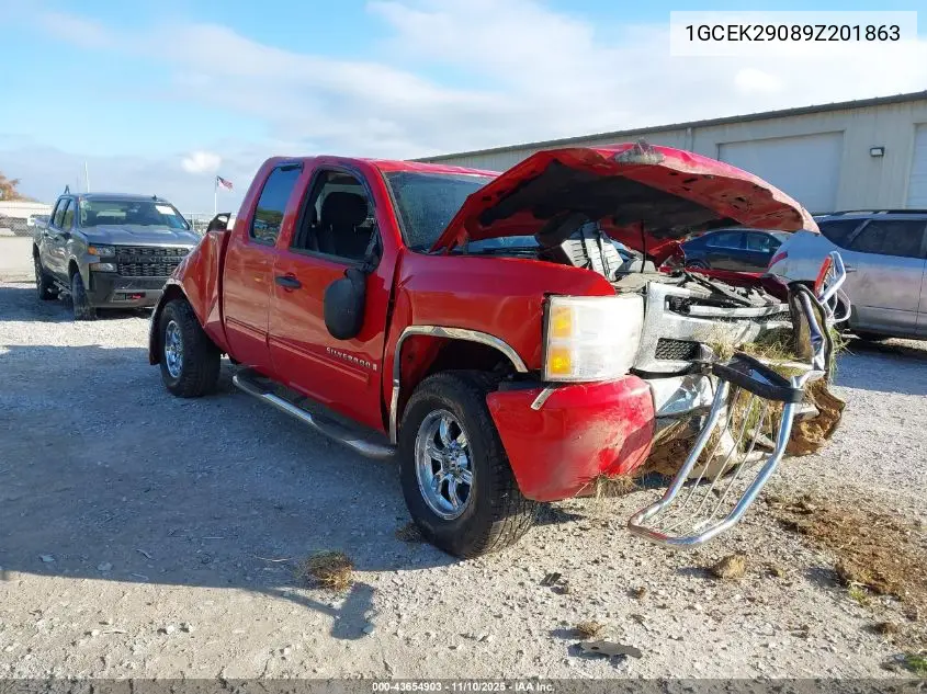 1GCEK29089Z201863 2009 Chevrolet Silverado 1500 Lt