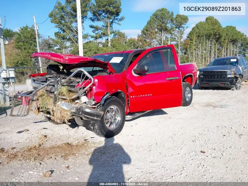 1GCEK29089Z201863 2009 Chevrolet Silverado 1500 Lt