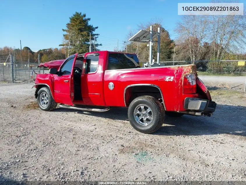 1GCEK29089Z201863 2009 Chevrolet Silverado 1500 Lt