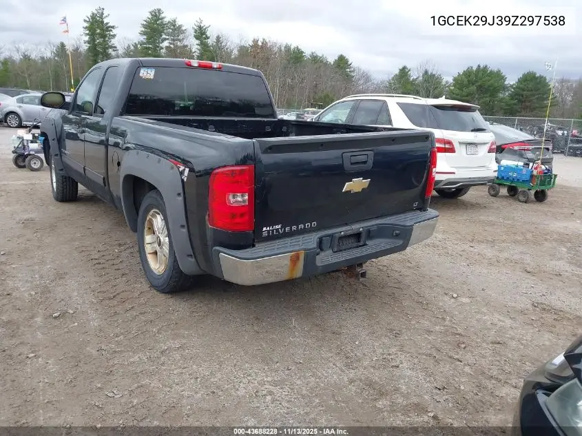 1GCEK29J39Z297538 2009 Chevrolet Silverado 1500 Lt