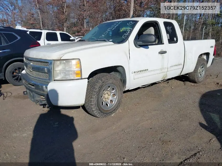 1GCEK29C79Z152357 2009 Chevrolet Silverado 1500 Lt