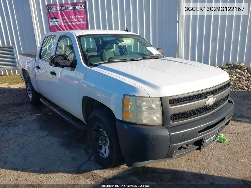 3GCEK13C29G122167 2009 Chevrolet Silverado 1500 Work Truck