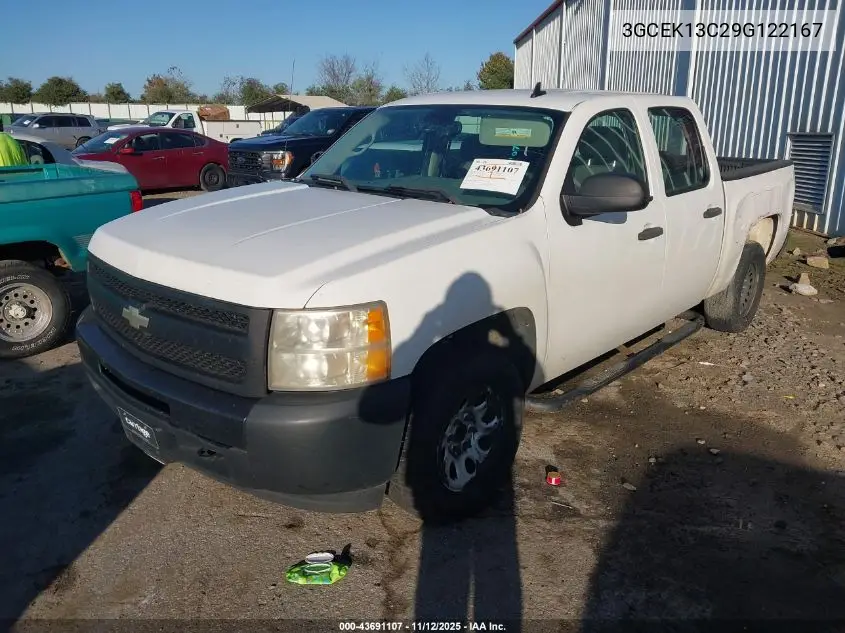 3GCEK13C29G122167 2009 Chevrolet Silverado 1500 Work Truck