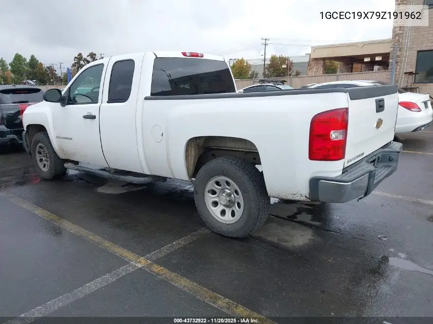 1GCEC19X79Z191962 2009 Chevrolet Silverado 1500 Work Truck