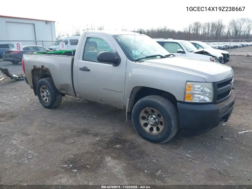 1GCEC14X19Z238667 2009 Chevrolet Silverado 1500 Work Truck
