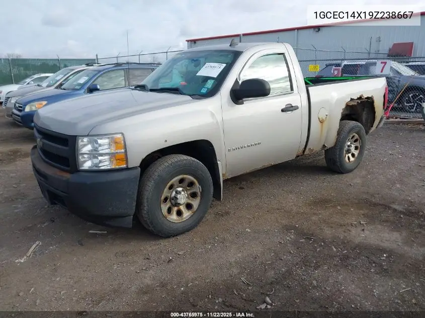 1GCEC14X19Z238667 2009 Chevrolet Silverado 1500 Work Truck