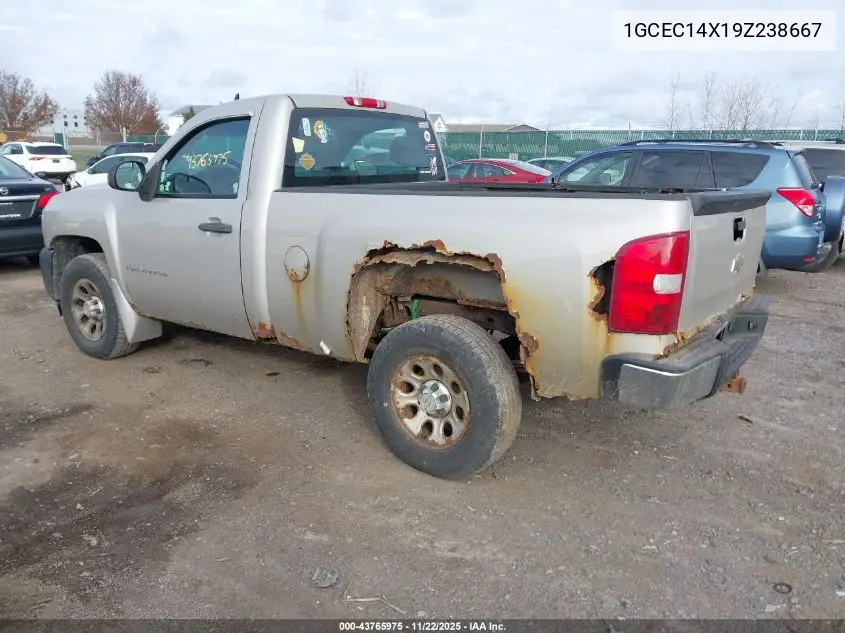 1GCEC14X19Z238667 2009 Chevrolet Silverado 1500 Work Truck