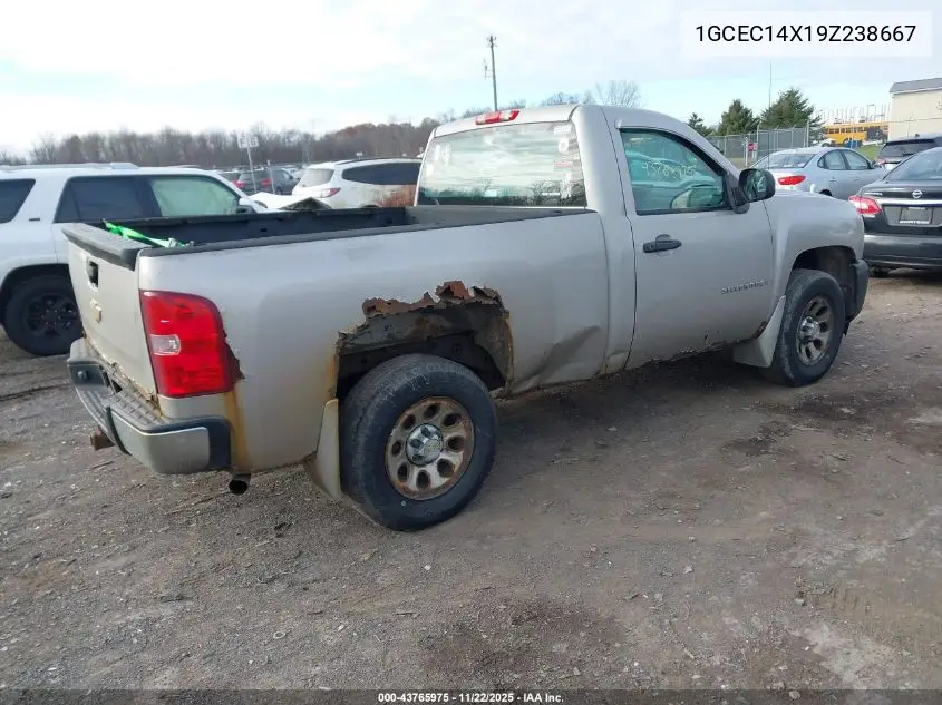 1GCEC14X19Z238667 2009 Chevrolet Silverado 1500 Work Truck