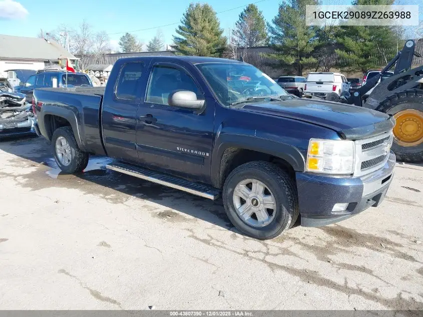 1GCEK29089Z263988 2009 Chevrolet Silverado 1500 Lt