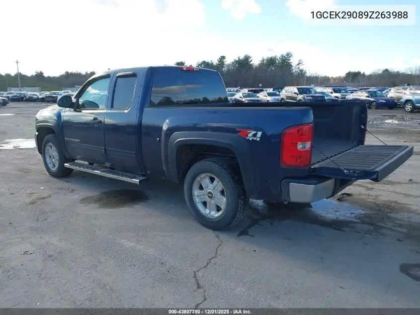 1GCEK29089Z263988 2009 Chevrolet Silverado 1500 Lt