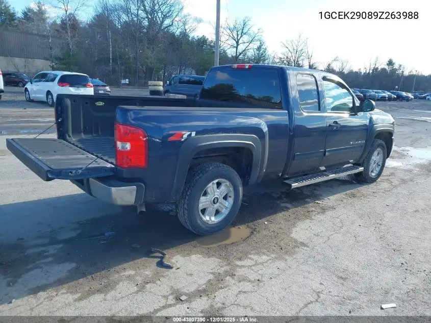 1GCEK29089Z263988 2009 Chevrolet Silverado 1500 Lt