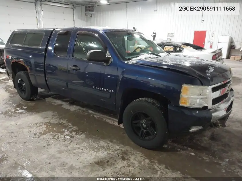 2GCEK290591111658 2009 Chevrolet Silverado 1500 Lt