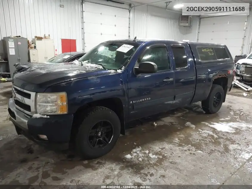 2GCEK290591111658 2009 Chevrolet Silverado 1500 Lt