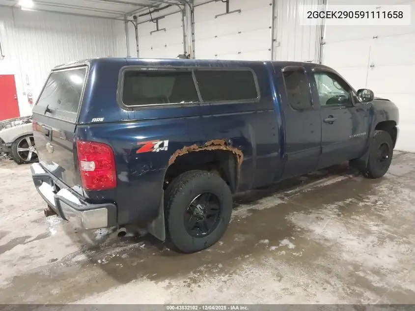 2GCEK290591111658 2009 Chevrolet Silverado 1500 Lt