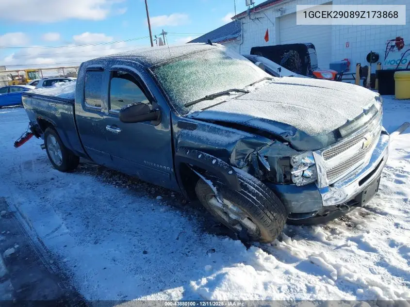 1GCEK29089Z173868 2009 Chevrolet Silverado 1500 Lt