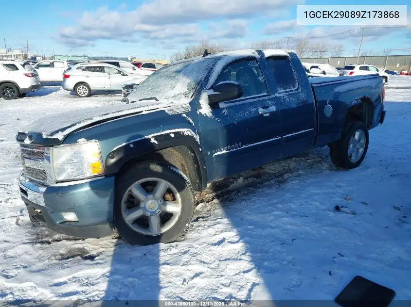 1GCEK29089Z173868 2009 Chevrolet Silverado 1500 Lt