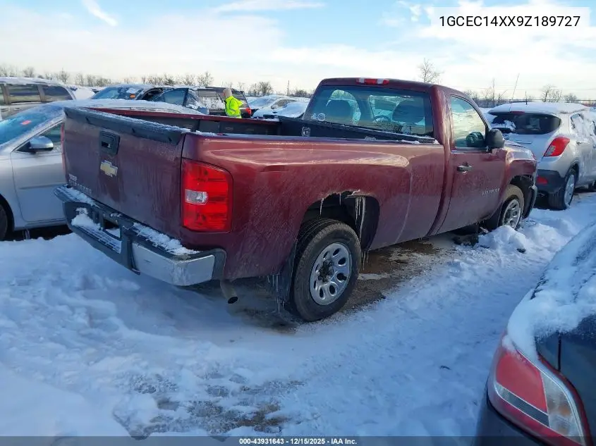 1GCEC14XX9Z189727 2009 Chevrolet Silverado 1500 Work Truck