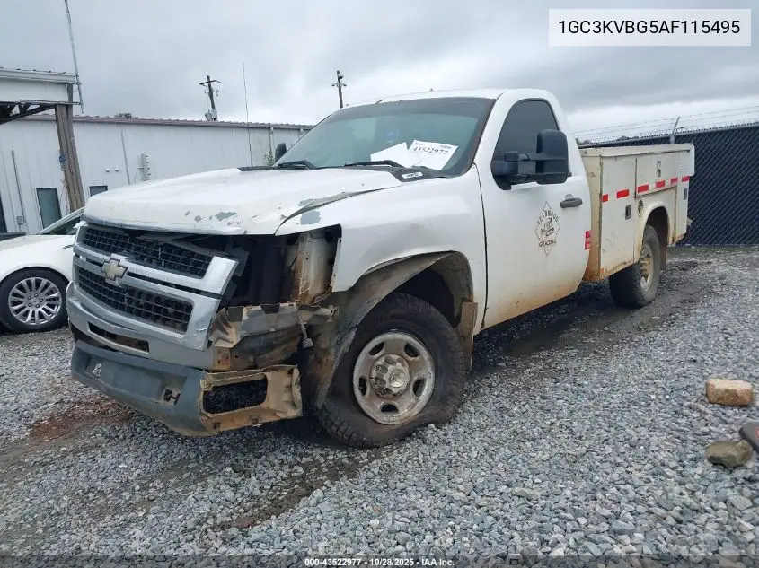 1GC3KVBG5AF115495 2010 Chevrolet Silverado 2500Hd Work Truck