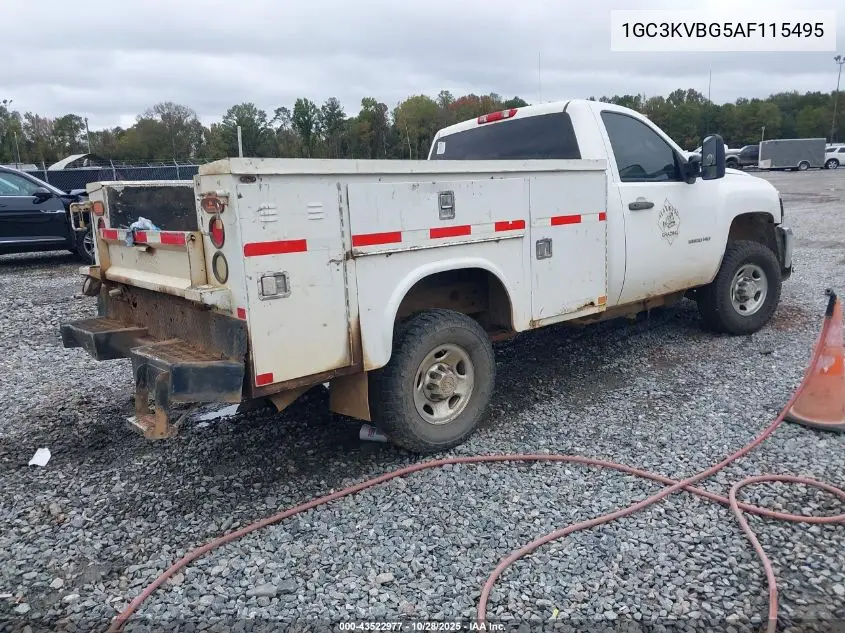 1GC3KVBG5AF115495 2010 Chevrolet Silverado 2500Hd Work Truck