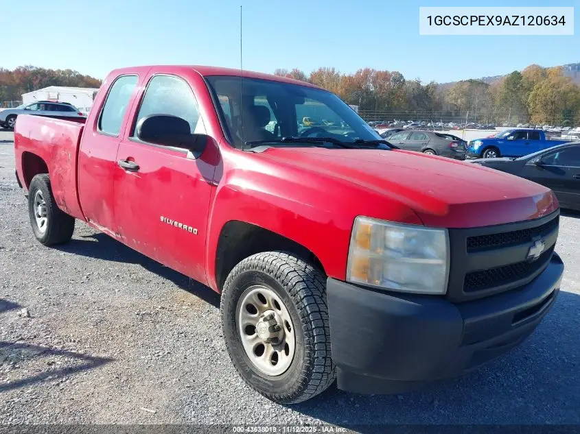 1GCSCPEX9AZ120634 2010 Chevrolet Silverado 1500 Work Truck