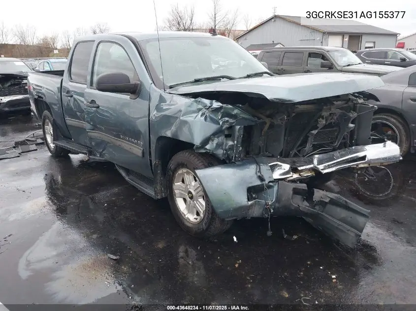 3GCRKSE31AG155377 2010 Chevrolet Silverado 1500 Lt