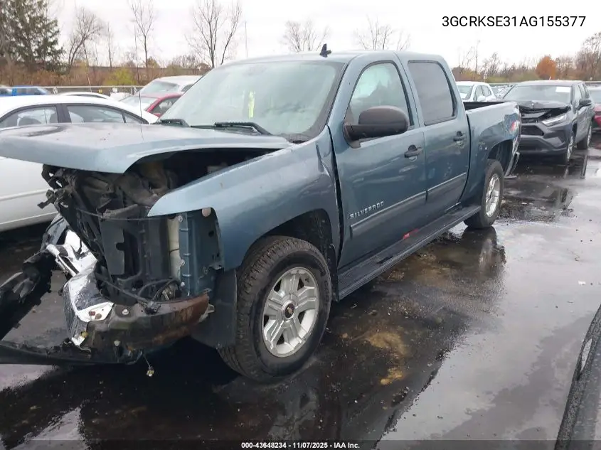 3GCRKSE31AG155377 2010 Chevrolet Silverado 1500 Lt