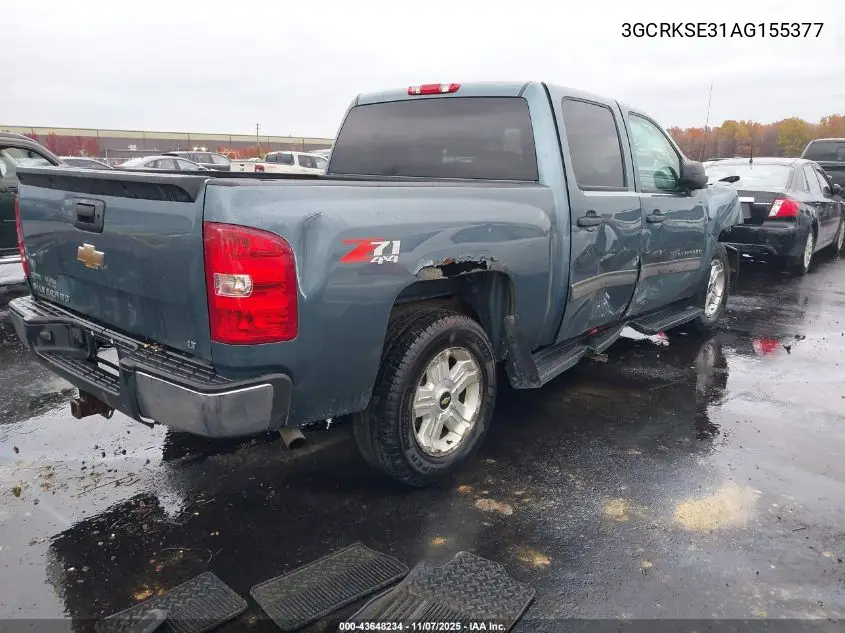 3GCRKSE31AG155377 2010 Chevrolet Silverado 1500 Lt