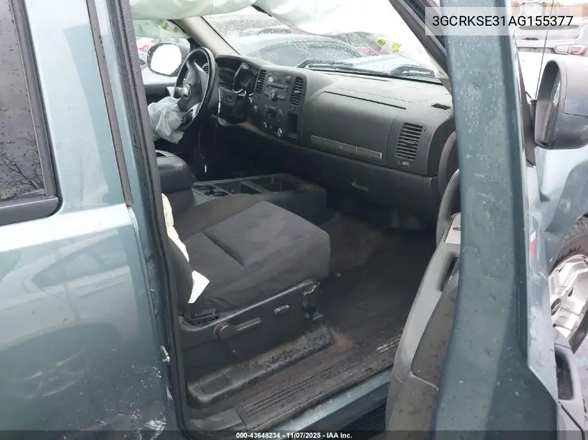 3GCRKSE31AG155377 2010 Chevrolet Silverado 1500 Lt
