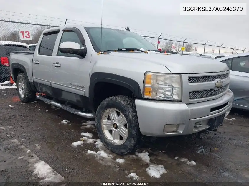 3GCRKSE37AG243379 2010 Chevrolet Silverado 1500 Lt