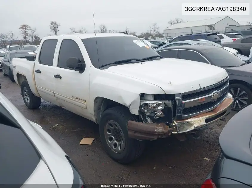 3GCRKREA7AG198340 2010 Chevrolet Silverado 1500 Ls