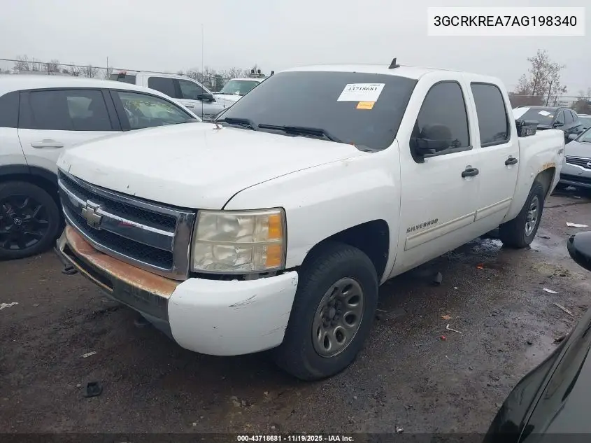 3GCRKREA7AG198340 2010 Chevrolet Silverado 1500 Ls