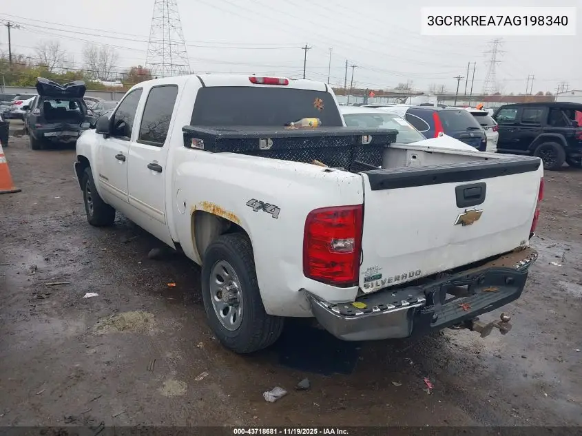 3GCRKREA7AG198340 2010 Chevrolet Silverado 1500 Ls