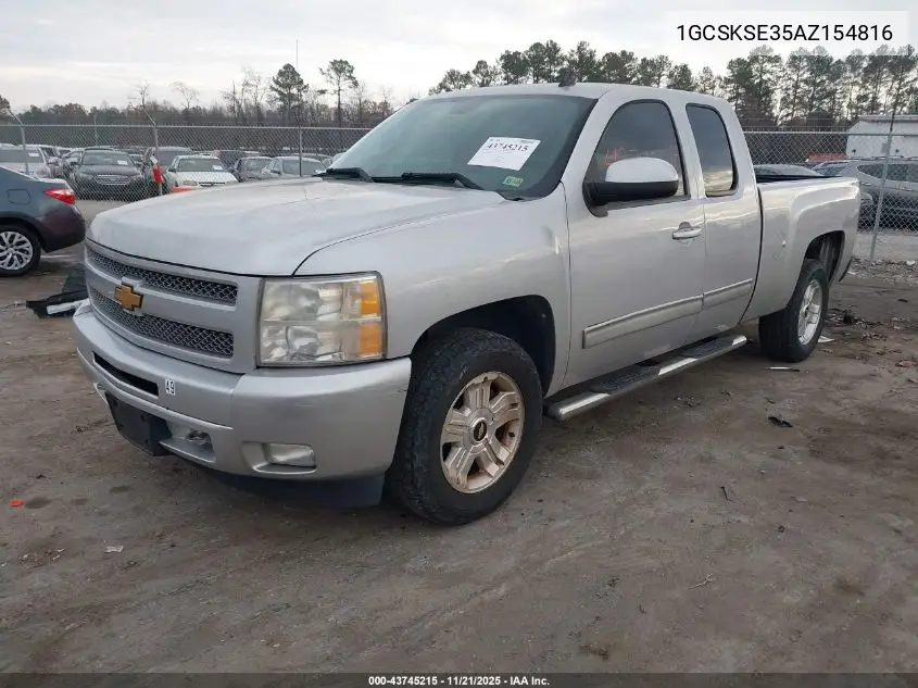 1GCSKSE35AZ154816 2010 Chevrolet Silverado 1500 Lt