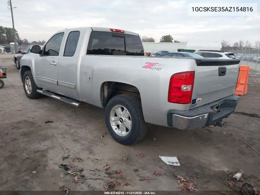 1GCSKSE35AZ154816 2010 Chevrolet Silverado 1500 Lt