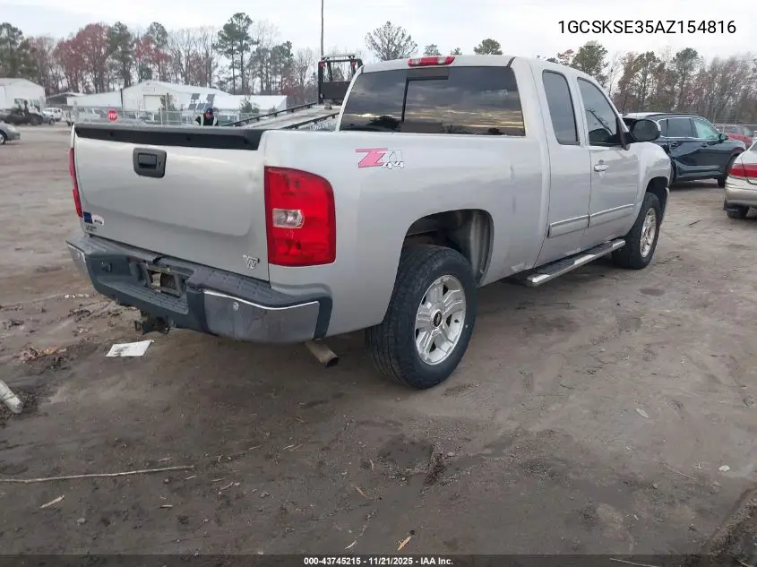 1GCSKSE35AZ154816 2010 Chevrolet Silverado 1500 Lt