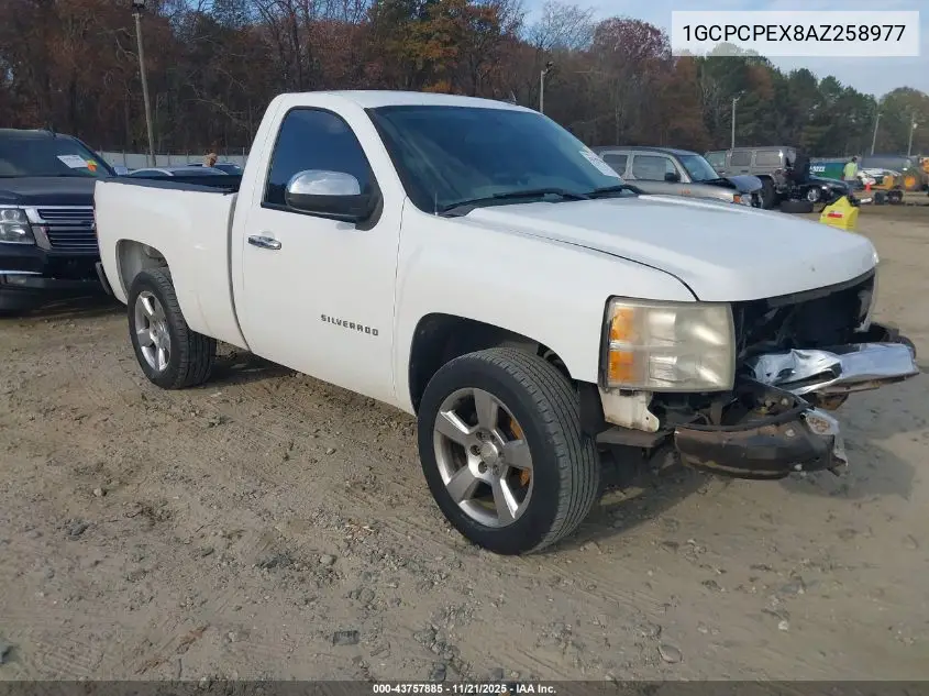 1GCPCPEX8AZ258977 2010 Chevrolet Silverado 1500 Work Truck