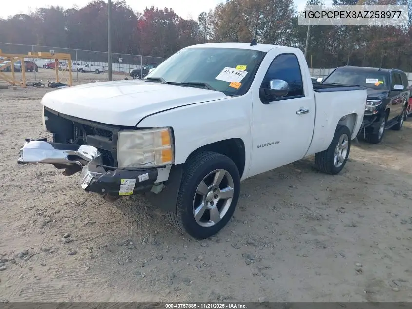 1GCPCPEX8AZ258977 2010 Chevrolet Silverado 1500 Work Truck
