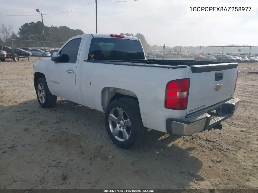 1GCPCPEX8AZ258977 2010 Chevrolet Silverado 1500 Work Truck