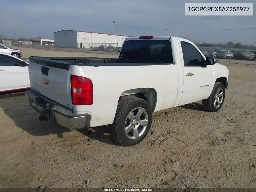 1GCPCPEX8AZ258977 2010 Chevrolet Silverado 1500 Work Truck