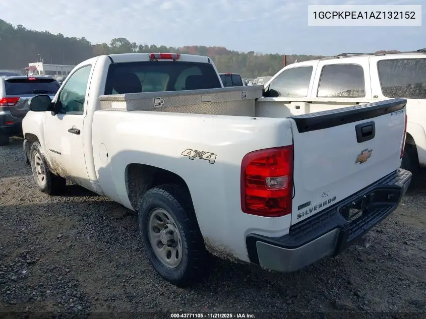 1GCPKPEA1AZ132152 2010 Chevrolet Silverado 1500 Work Truck