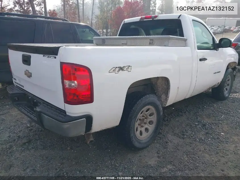 1GCPKPEA1AZ132152 2010 Chevrolet Silverado 1500 Work Truck