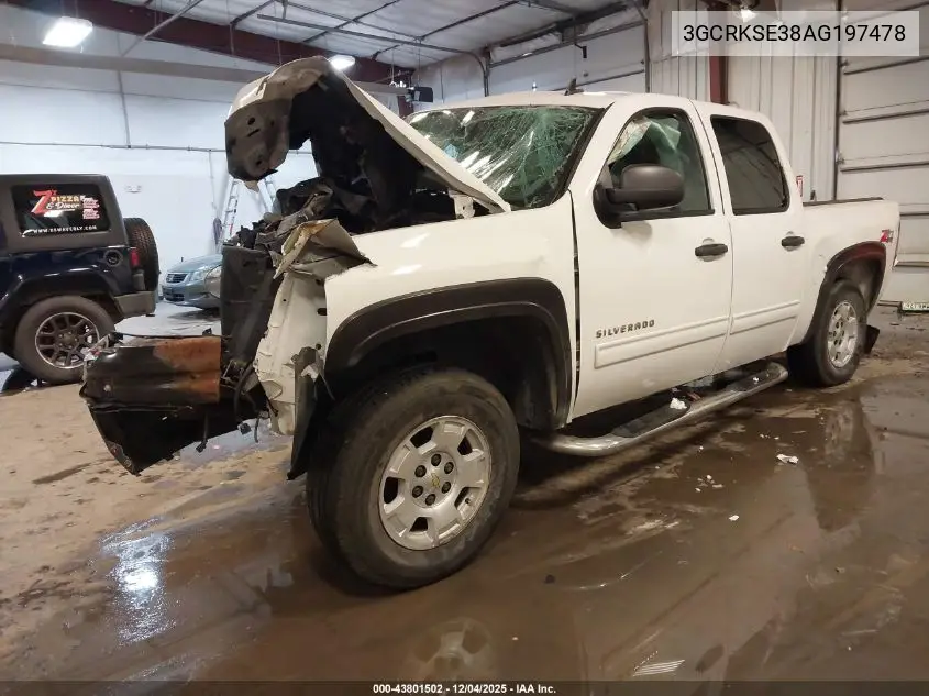 3GCRKSE38AG197478 2010 Chevrolet Silverado 1500 Lt